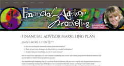 Desktop Screenshot of financialadvisormarketing.biz