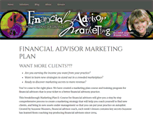 Tablet Screenshot of financialadvisormarketing.biz